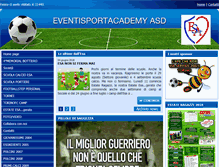 Tablet Screenshot of eventisportacademy.com